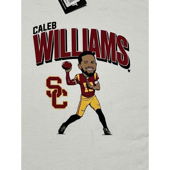 NWT Caleb Williams Breaking T #13 USC Trojans State Star Shirt Mens 2XL NWT - Picture 2 of 5